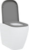 vidaXL - Toiletdeksel - met - Snelle - Montage - en - Soft - Close - in - Duroplast - Grijs