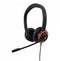 V7 HU540E - Hoofdtelefoon met microfoon - Opvouwbaar Ruisonderdrukkend - Rood Zwart