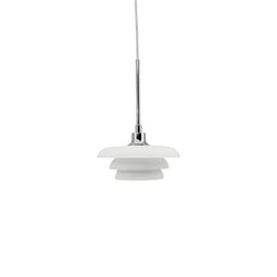 Dyberg Larsen AVA Pendant - Hanglamp D20 cm - Opal glas met chroom