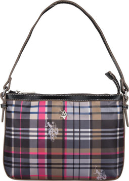 US POLO HOUSTON CHECKED - Crossbody Tas Dames - Afneembare hengel - Zwart