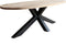 Old Inn - Eettafel Deens Ovaal Eiken met Spinpoot 200x110