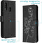 iMoshion Hoesje Geschikt voor Samsung Galaxy A20e Hoesje Met Pasjeshouder - iMoshion Design Softcase Bookcase - Wit / Zwart / Woman Flower Black