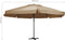 vidaXL - Parasol - met - aluminium - paal - 600 - cm - taupe