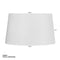 Mexlite K58942S - Lampenkap - E27 fitting - Ø30cm - Wit