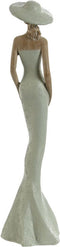 Decoratieve figuren Home ESPRIT Wit Groen Vrouw 7,5 x 7,5 x 30 cm (2 Stuks)
