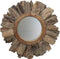Wandspiegel Sun - ø80 cm - teak wortelhout