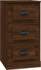 vidaXL - Dressoir - 36x35,5x67,5 - cm - bewerkt - hout - bruin - eikenkleur