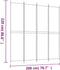 vidaXL - Kamerscherm - met - 4 - panelen - 200x220 - cm - stof - bruin