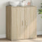 vidaXL - Dressoir - 60x31x70 - cm - bewerkt - hout - sonoma - eikenkleurig