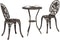 vidaXL - 3-delige - Bistro - Set - voor - in - de - Tuin - - - Brons - Gietaluminium