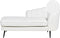 ALLIER - Chaise longue - Gebroken wit - Rechterzijde - Bouclé
