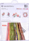 Thea Gouverneur - Borduurpakket met telpatroon - 2030A - Voorgesorteerde DMC Garens - Roos Redoute - Aida - 26 cm x 38 cm - DIY Kit