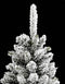vidaXL - Kunstkerstboom - met - sneeuw - smal - 120 - cm - PVC - en - PE