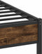 vidaXL - Bedframe - zonder - matras - hout - gerookt - eikenkleurig - 100x200 - cm