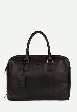 Burkely Antique Avery Worker 15.6'' - Laptoptas - Leer - Zwart
