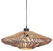 GOOD&MOJO Hanglamp Zanzibar - Rotan - Ø40x12cm - Modern - Hanglampen Eetkamer, Slaapkamer, Woonkamer