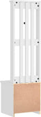 vidaXL - Halboom - SANDENS - wit - 45x40x159,5 - cm - massief - grenenhout
