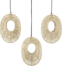 Hanglamp Pendant Ovo cluster rectangular - natural