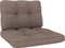 vidaXL - Palletkussens - 2 - st - stof - taupe