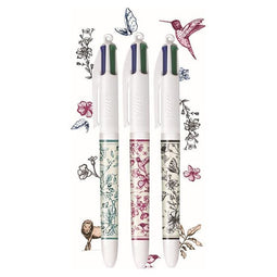 Bic 4 Colours Décor Limited Edition, balpen, medium, 4 klassieke inktkleuren