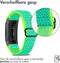 imoshion Elastisch nylon bandje - Geschikt voor Fitbit Charge 4, Charge 3 - Groen - One Size