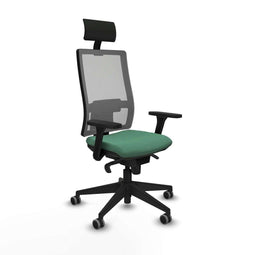 Bureaustoel met hoofdsteun Piqueras y Crespo 3D066G1 Smaragdgroen