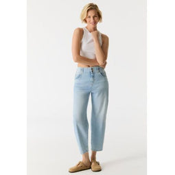 Cup of Joe Jasmin wide leg jeans blue denim maat XS/L2