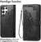 iMoshion Hoesje Geschikt voor Samsung Galaxy S23 Ultra Hoesje Met Pasjeshouder - iMoshion Mandala Bookcase - Zwart