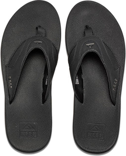 Reef Fanning - Heren Slippers - Rubber zool - Zwart - Maat 43
