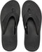 Reef Fanning - Heren Slippers - Rubber zool - Zwart - Maat 43