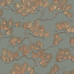 DUTCH WALLCOVERINGS Behang Pine Tree groen