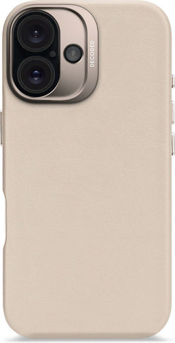 DECODED iPhone 16 - Leren Hoesje - MagSafe-compatibel - Clay Beige