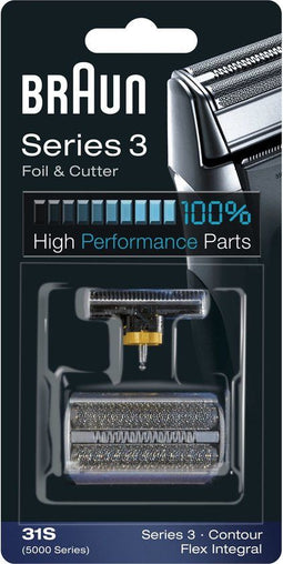 Braun Series 3 31S - Vervangend Scheerblad - Zilver