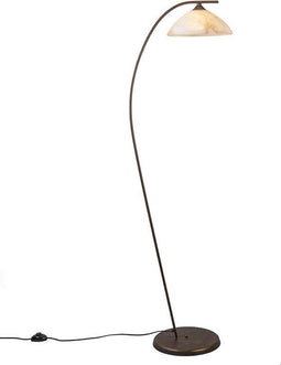 QAZQA Scorze 1 - 3-fase railsysteem connector - 1 lichts - 470 mm - bruin