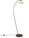 QAZQA Scorze 1 - 3-fase railsysteem connector - 1 lichts - 470 mm - bruin