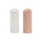 Kaars LED DKD Home Decor Wit Licht Roze 7.5 x 7.5 x 20 cm 7,5 x 7,5 x 20 cm (AA) (2 Stuks)