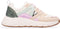 POSH by Poelman CAROCEL - Dames sneakers - Vetersluiting chunky zool 4 cm - Beige