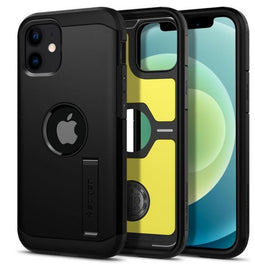 Spigen Tough Armor - Soft case - Schokbestendig - Zwart - iPhone 12 Mini