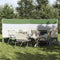 vidaXL - Windscherm - camping - waterdicht - 340x130 - cm - groen