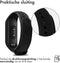 iMoshion Bandje Geschikt voor Xiaomi Mi Band 3 / 4 - iMoshion Siliconen band inkliksysteem ronde sluiting - Zwart