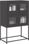 vidaXL - Hoge - kast - 68x39x107 - cm - staal - zwart