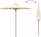 vidaXL - Tuinparasol - Crème - Wit - 217x230 - cm - van - Bamboe