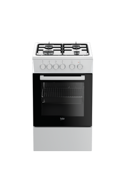 BEKO FSS52001DW - Gasfornuis 50 cm - Halogeen verlichting - Wit