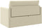 vidaXL - Vloersofa - Bed - 2-in-1 - Crème - 124x71x78 - cm - Kunstleer