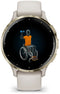 Garmin Venu 3S - Smartwatch 41mm - AMOLED-scherm - Goud Wit