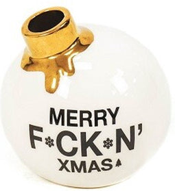 Housevitamin Kerstbal vaas Merry Fckn X-mas