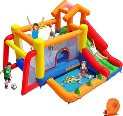 Springkasteel met ventilator, springkasteel voor kinderen, indoor, cadeaus voor kinderverjaardagsfee
