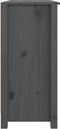 vidaXL - Dressoir - 100x35x74 - cm - massief - grenenhout - grijs