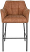Kruk DKD Home Decor Zwart Kameel Metaal 59 x 60 x 107 cm