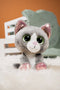 Nici Glubschis Pluchen Knuffel Kat Grijs Felinja, 15cm